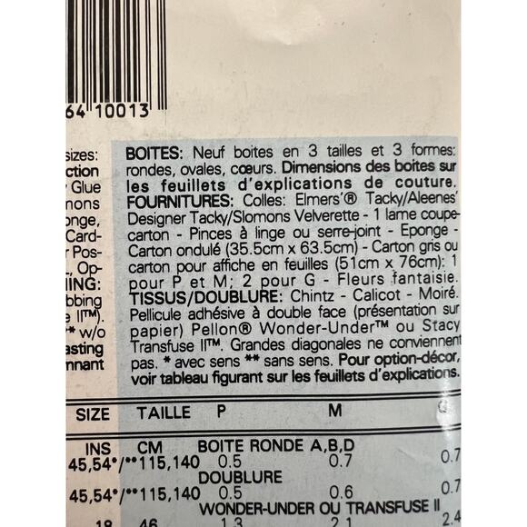 Butterick 6656 sewing pattern decorative hat boxes - Picture 6 of 8